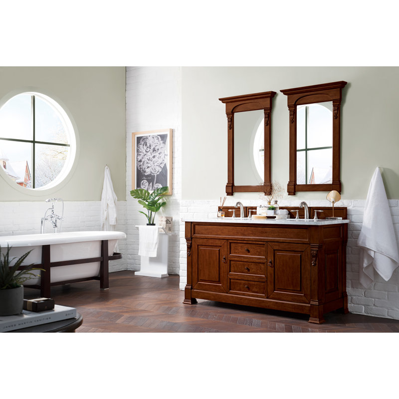 Darby Home Co Vivanco 60'' Freestanding Double Bathroom Vanity with Vanity Top & Reviews Wayfair